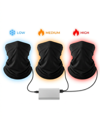 Three heat settings - low medium high with indicators